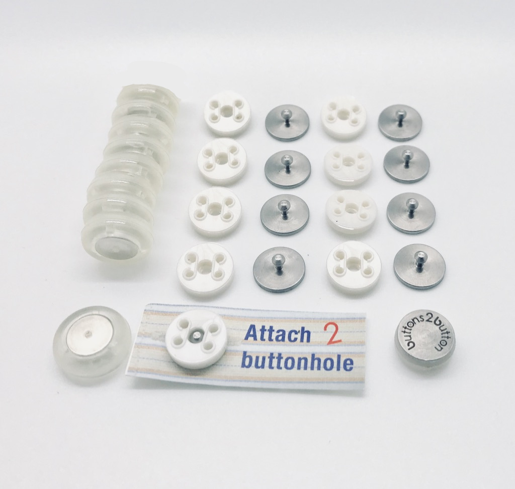 Buttons 2 Button  Adaptive No-sew Magnetic Buttons
